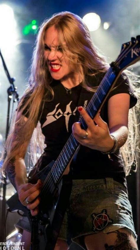 Lady Kick Female Musicians Heavy Metal Girl Female Guitarist