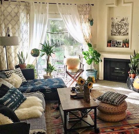 Bright And Comfy Living Area Cozyplaces Bohemian Living Rooms Cozy