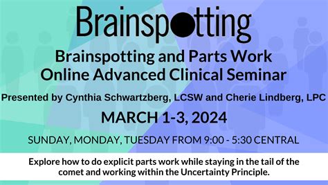 brainspotting and parts work march 1 3 2024 cynthasis