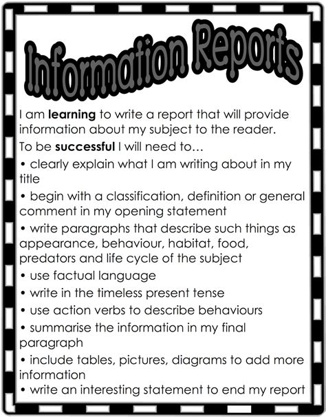 classroom treasures writing writing checklist writing anchor charts report writing