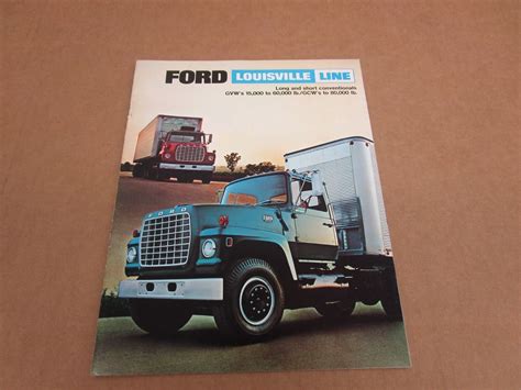Ford L Series Truck Louisville L L Lt Sales Brochure Literature Ebay