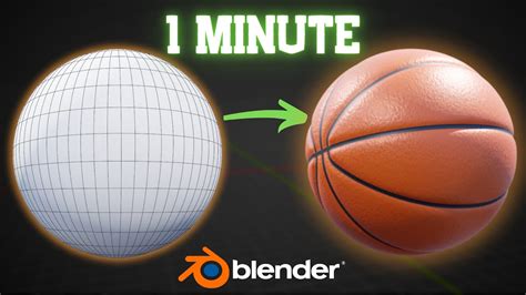 Create A Basketball In Blender In 1 Minute Youtube
