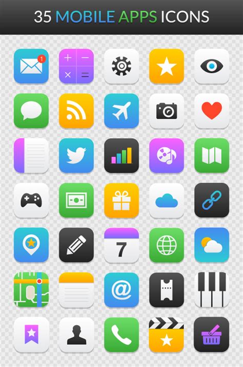 Freebie Mobile App Icon Set Ai Eps And Psd