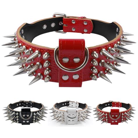Buy 2inch Wide Cool Sharp Spiked Studded Leather Dog