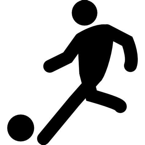 All png & cliparts images on nicepng are best quality. Football player setting ball - Free sports icons