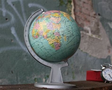 World Globe Desk Globe Vintage World Map World Atlas Etsy World