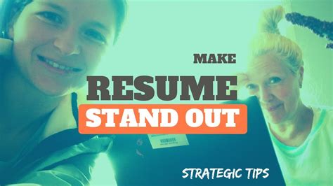 It is important to make your resume stand out because you can potentially increase your chances of getting noticed by employers. Strategic Tips: How to Make Resume Stand Out - YouTube