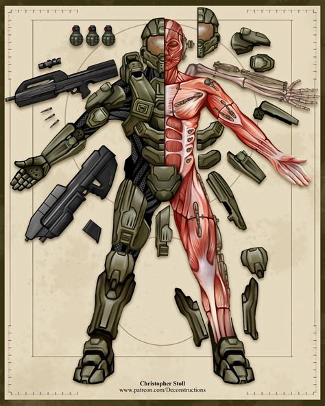 Master Chief Deconstructed By Christopher Stoll On Deviantart