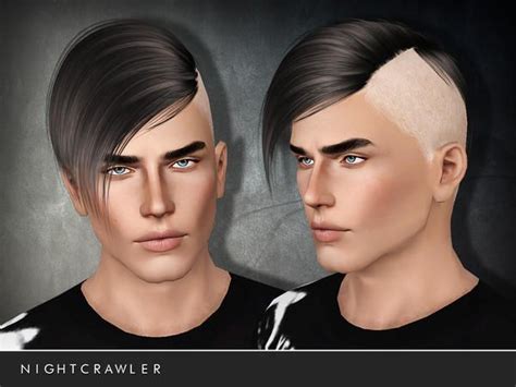 Nightcrawler Sims Nightcrawler Amhair01 Sims 3 Male Hair Sims Hair