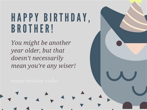 50 Best Funny Birthday Wishes For Your Brother Happy Birthday Wisher