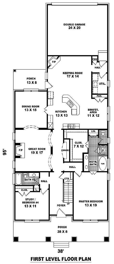 L shaped porch house plans l shaped master bedroom floor plan. Narrow Lot Style House Plan 46858 with 3 Bed , 3 Bath , 2 ...