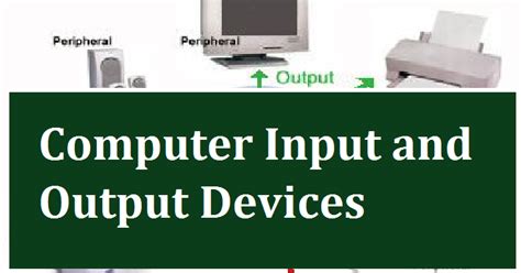 Input And Output Devices Of Computer Complete List Pdf ~ Quiznotes
