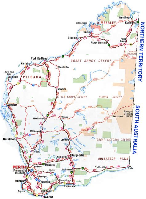 Detailed Map Of Western Australia My Blog