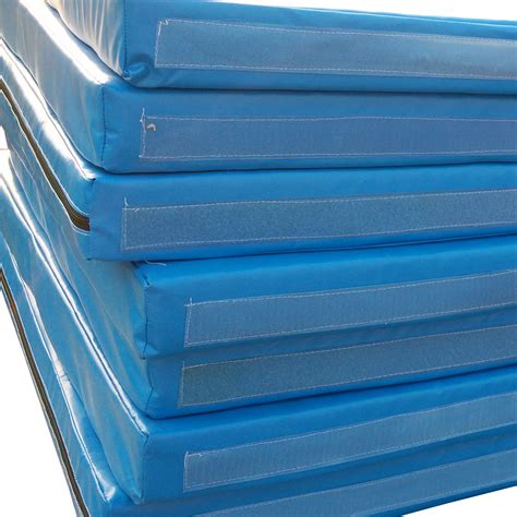 180x120x5cm Blue Padded Safety Mat With Velcro Sides Heavenly Hammocks