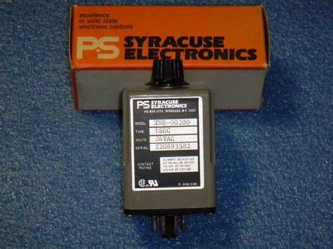 Syracuse Electronics Tnr 00200 Time Delay Relay For Sale Online Ebay