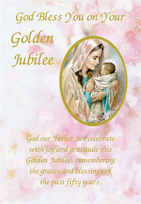 Golden Jubilee Religious Cards Gj20 Pack Of 12 2 Designs