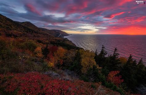 Cape Breton Highlands National Park Autumn Great Sunsets The Hills