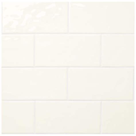 Marazzi Luxecraft White 4 In X 8 In Glazed Ceramic Subway Wall Tile