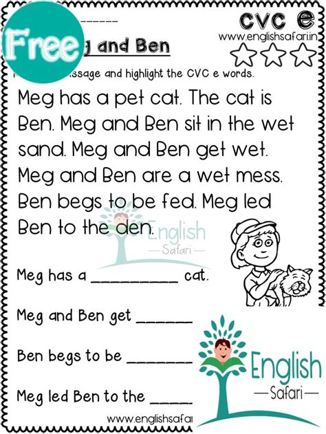 Weight for personalization is raised, then the weight for the number of target words in the reading task. reading passage for CVC words www.worksheetsenglish.com in ...