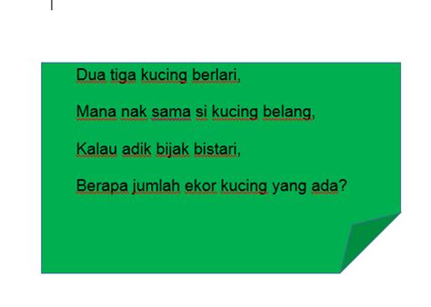 PEMULIHAN MATEMATIK Tekateki Dalam Matematik