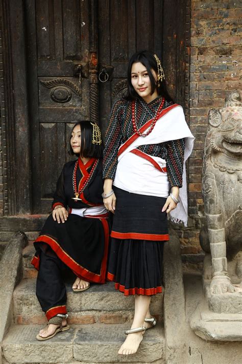 Newari Nepal Clothing Traditional Outfits Nepal Culture