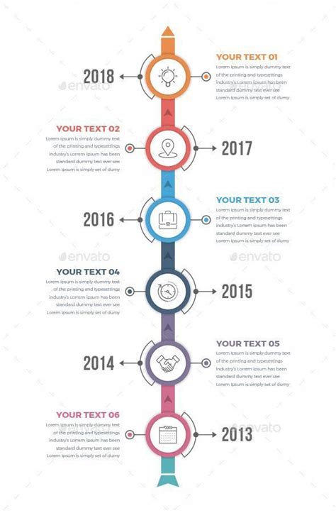 Vertical Timeline Infographics Infographic Design Infographic Design