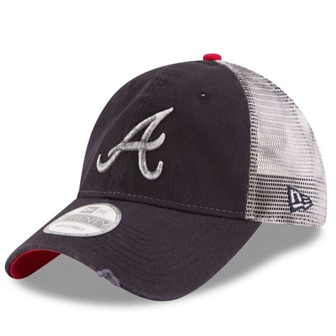 New Era Atlanta Braves Navy Team Rustic 9twenty Snapback Adjustable Hat