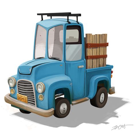 Small Truck Cartoon Clipart Best
