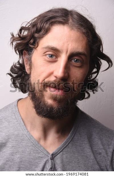 Bearded Man Looks Like Jesus Christ Stock Photo 1969174081 Shutterstock