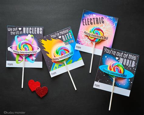science valentine space science lollipop holder card printable etsy science valentines