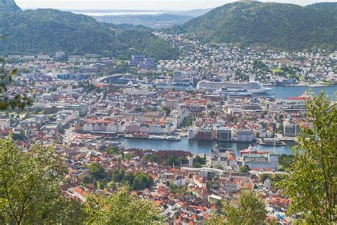 Bergen Norway From Above Stock Image Image Of Travel 120142425