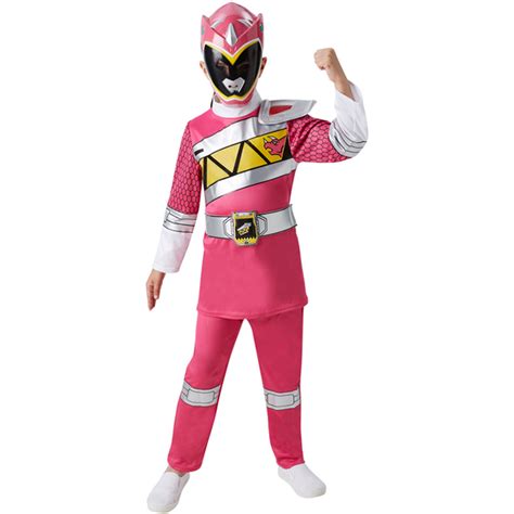 Power Rangers Girls Dino Charge Pink Ranger Fancy Dress