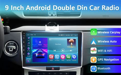 Podofo Wireless Apple Carplay And Wired Android Auto Car