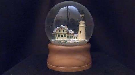 Ep 95 Wooden Base Lightouse Snow Globe Repair Water Change Lifted