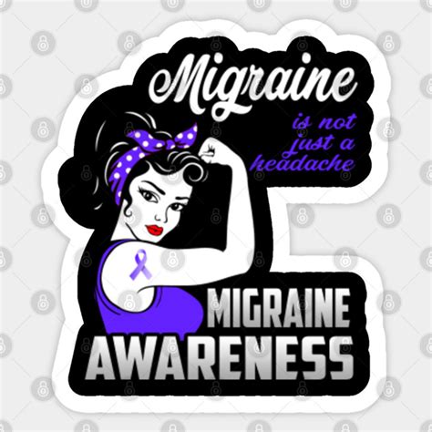Migraine Awareness Shirt Migraine Is Not Just A Headache Purple Ribbon