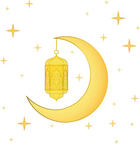 Islam Ramadan Moon And Lantern Background Download Png Image
