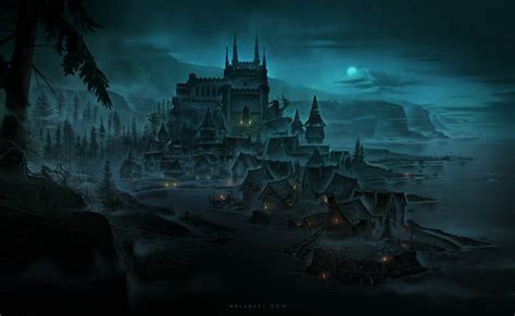 The Necromancers Castle By Nele Diel On Deviantart Alien Concept Art