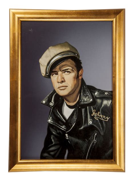 Lot Detail Marlon Brando The Wild One Original Painting By Arthur