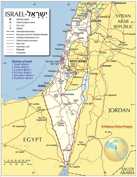 Israel Mapas Geogr Ficos De Israel Mundo Hisp Nico Centre City