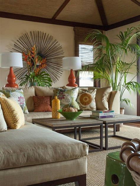 Pin By Christyhistory On Cottage At The Beach Tropical Living Room