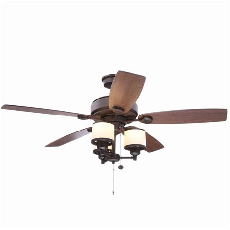 Ceiling fan light covers hampton bay how to install a hampton bay ceiling fan. Hampton Bay Waterton II 52 in. Oil-Rubbed Bronze Ceiling ...