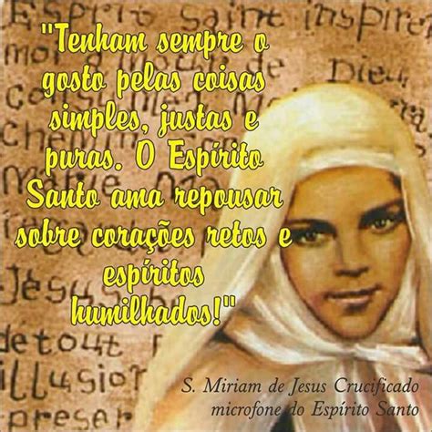 Santa Miriam de Jesus Crucificado | Frases dos santos, Imagens