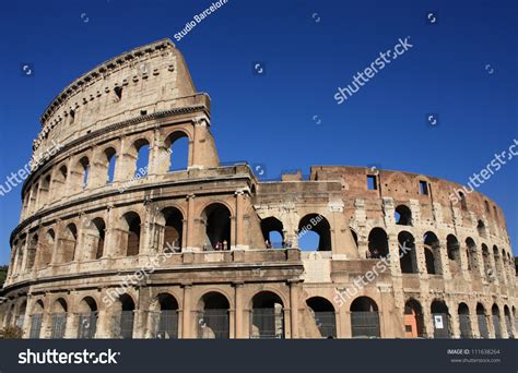 Colosseum Rome Italy Ancient Architecture Stock Photo