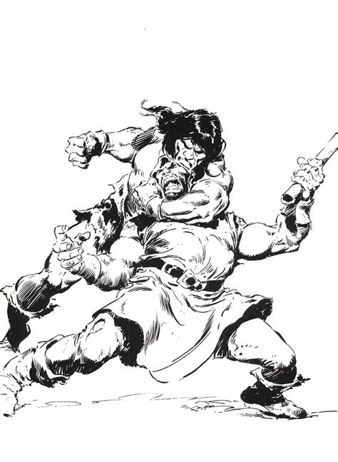 Diversions Of The Groovy Kind Black And White Wednesday Can T Get Enough John Buscema Conan