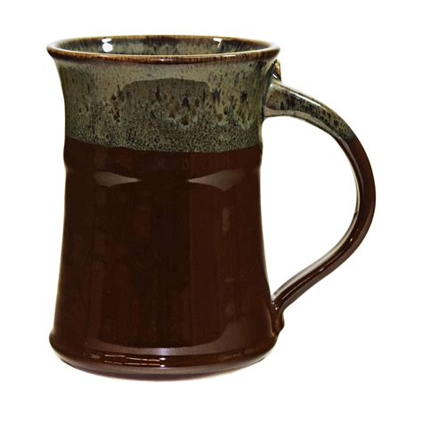 Clay In Motion Handmade Ceramic Large Mug Coffee Cup 20 Oz Mocha