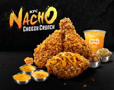 Order great tasting fried chicken, sandwiches & family meals online with kfc delivery. KFC introducing Nacho Cheezy Crunch and Bucket Kongsi