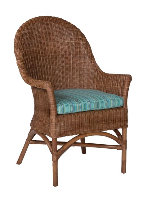 For indoor / outdoor use. West Palm Wicker Dining Arm Chair | Custom Furniture ...