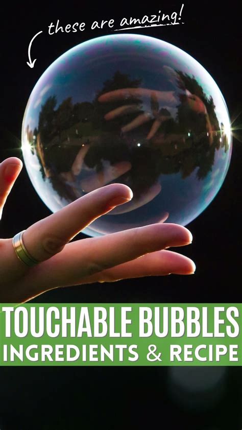 Touchable Bubbles The Best Recipe In 2021 Bubble Recipe Kids