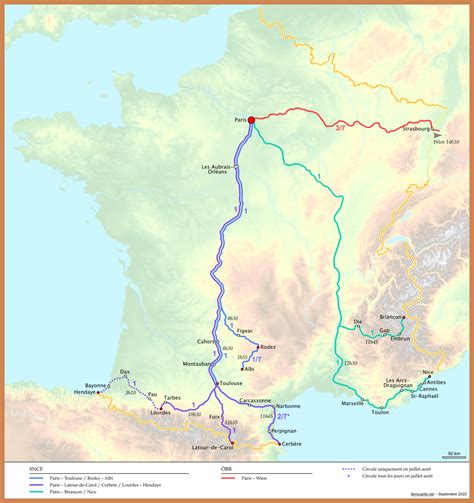 Carte De France Trains Vacances Arts Guides Voyages