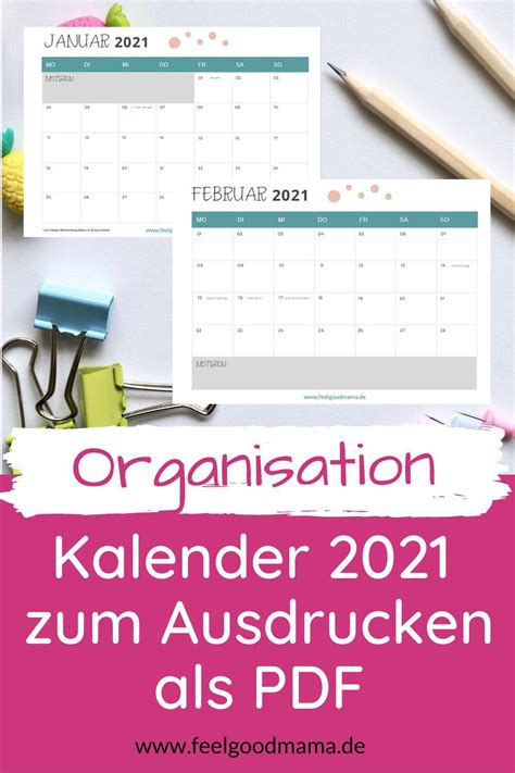 Dann sind sie hier richtig! Kalender 2021 zum Ausdrucken - kostenlos • Feelgoodmama | Kalender zum ausdrucken, Kostenlose ...